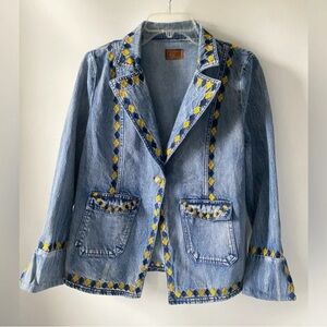 POL Embroidered Denim
Blazer Jacket